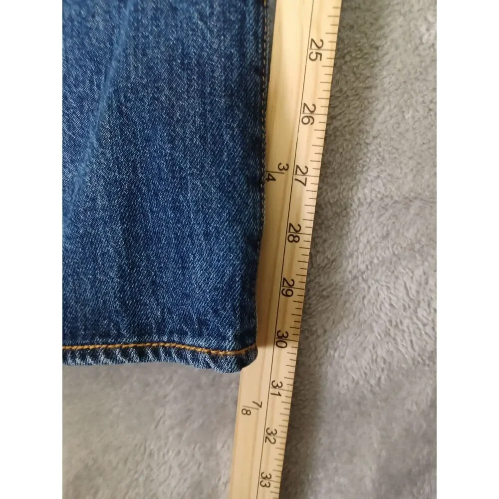 Levis‎ 501 Mens Jeans 42x30 Original Fit Straight Leg Button Fly Dark Wash New